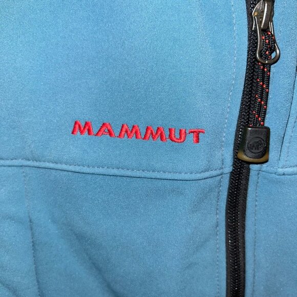 MAMMUT classic blue bleck zip up lightweight layering jacket S - Picture 3 of 5